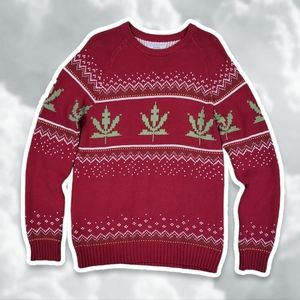 Urban Outfitters Sweaters For All My Friends Medium Red Scoop Neck Sweater